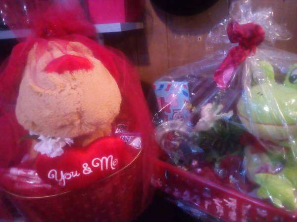 Valentine’s Gift Baskets, bake sale, yard sale!