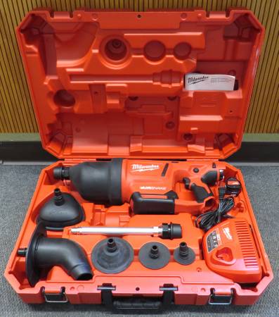 NEW Milwaukee M12 Cordless Drain Cleaning Airsnake Kit