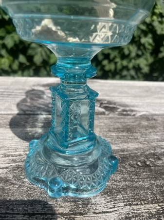 Blue Glass OIL LAMP