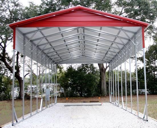 Metal Building Carport Shop, Storage Shed Barn, Metal Garage Carports