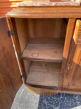 Antique Tiger Oak Buffet Sideboard or Bar