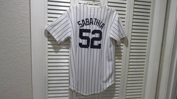 Majestic – Youth Size Large – New York Yankees Jersey – Sabathia #52