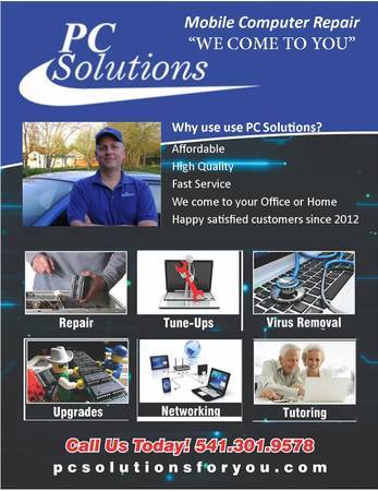 PC Solutions COMPUTER REPAIR – ON SITE or REMOTE HELP!