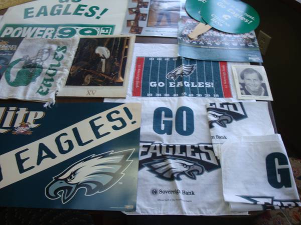 Vintage Lot Philadelphia Eagles Memorabilia Pennant Posters Photos Pro