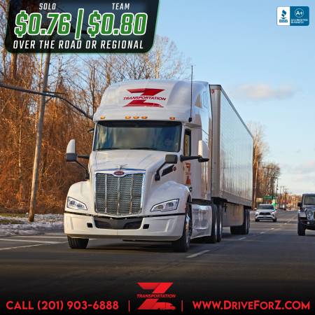 **** $0.76 CPM CDL Class A Drivers Wanted ****