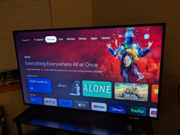 Sony 55″ Class X80J 4K HDR LED with Google TV 2022 model