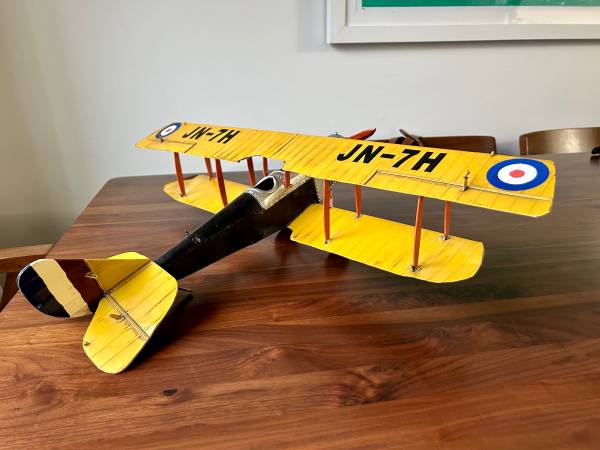 Curtis JN 7H Jenny Biplane Metal Model Plane!