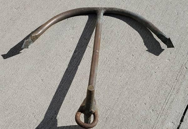 Antique Ship Fishing Boat Anchor brass copper Nautical Maritime Decor