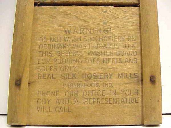 VTG Salesman Sample Real Silk Hosiery Mills inc. Stockings Washboard