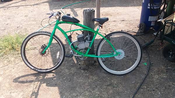 80 cc 2 stroke motorized bicycle new build