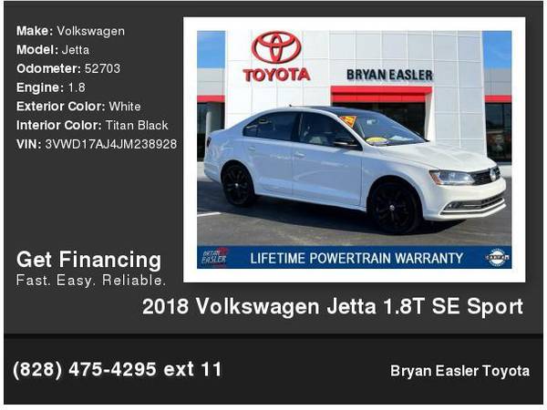 2018 Volkswagen VW Jetta 1.8T SE Sport