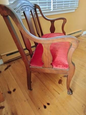 Antique 19th Century Carved French Settee/Loveseat Bench