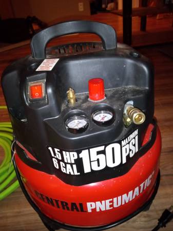 Air compressor, Hose and guns