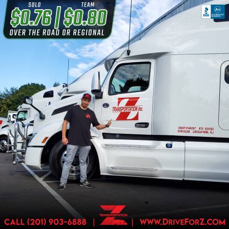 **** $0.76 CPM CDL Class A Drivers Wanted ****