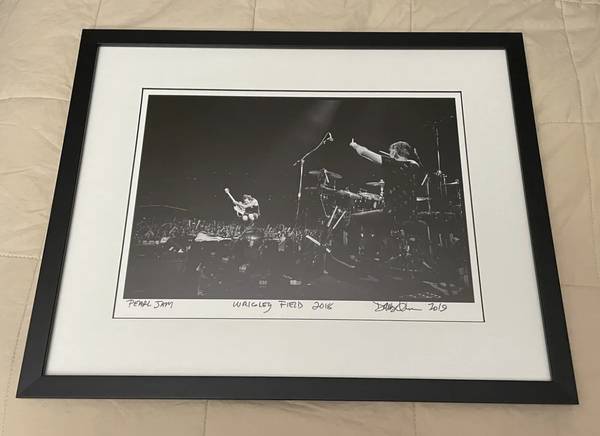 Danny Clinch Photograph Pearl Jam Wrigley Field 2018 11×14 Signed