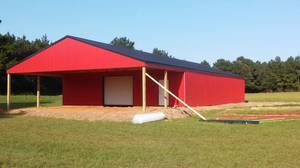 post framed pole barns