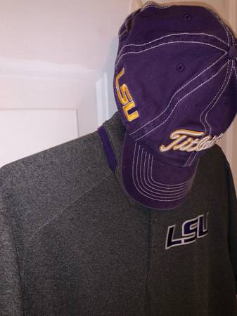 LSU Football Nike Polo Large Polo Shirt And Titleist Hat