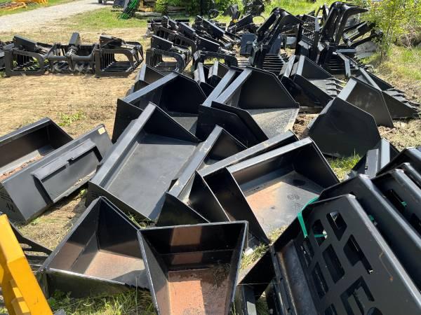 Skid steer attachments, 100’s for bobcat kubota takeuchi CAT