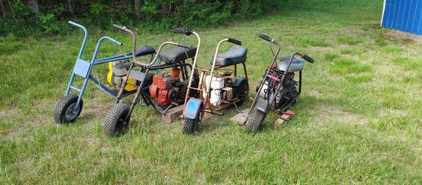 5 Old school Minibike lot