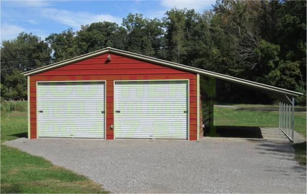 2 Car QUALITY 100% Steel Garage Metal Building Equipment Storage Shed