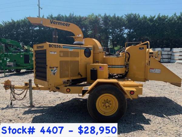 2 Vermeer BC1230A & 2 Vermeer BC1250A Wood Chippers For Sale