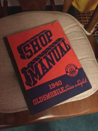 !!!! 1940 OLDSMOBILE SHOP MANUAL NICE !!!!