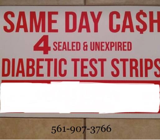 $$$We Pay Cash For Diabetic Supplies$$$