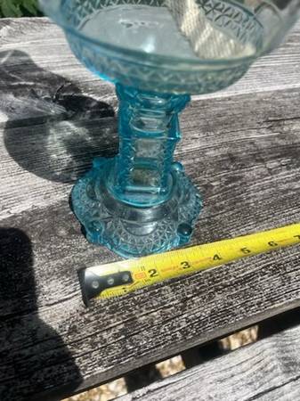 Blue Glass OIL LAMP