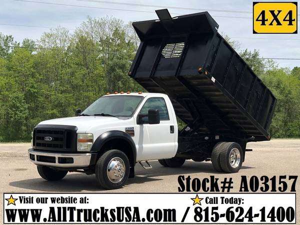 FLATBED & STAKE SIDE TRUCKS CAB AND CHASSIS DUMP TRUCK 4X4 Gas Diesel