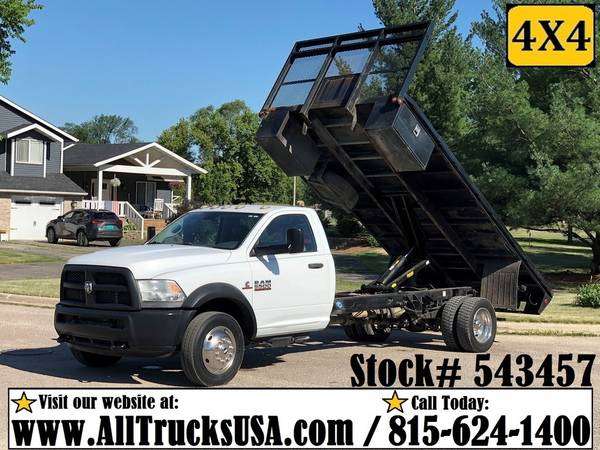 FLATBED & STAKE SIDE TRUCKS CAB AND CHASSIS DUMP TRUCK 4X4 Gas Diesel