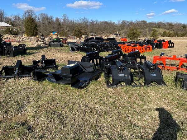 Skid steer attachments, 100’s for bobcat kubota takeuchi CAT