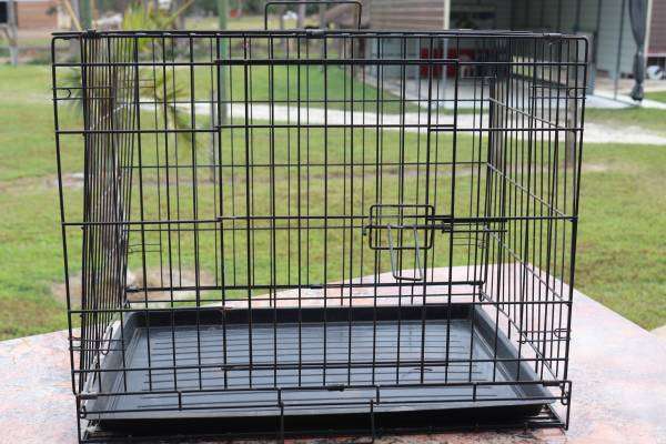 Dog Kennel Crate – Small Wire Cage – 24″ x 16″ – 19″ Tall – $20