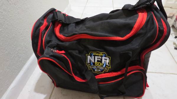 New Justin Boots Wrangler NFR 60th Las Vegas Duffle Bag