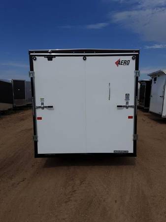 2023 AERO 7X16 WHITE ENCLOSED TRAILER