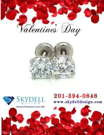 2.02 CTW Round Brilliant Cut Diamond Stud Earrings!