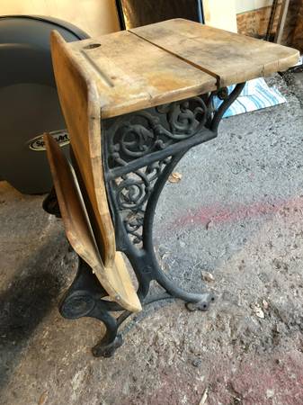 Vintage desks + stool + footstool