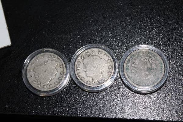 buffalo nickels V nickels 1800s Half dimes and 3cent pcs