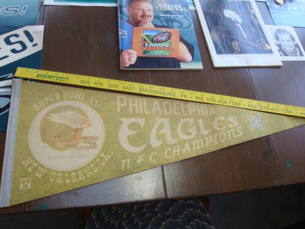 Vintage Lot Philadelphia Eagles Memorabilia Pennant Posters Photos Pro