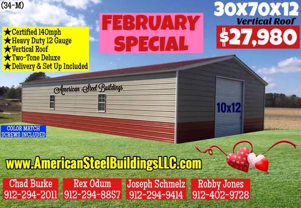 METAL BUILDINGS CARPORT RV COVER STEEL GARAGE POLE BARN METAL BUILDING