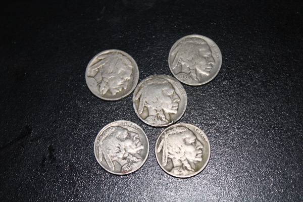 buffalo nickels V nickels 1800s Half dimes and 3cent pcs