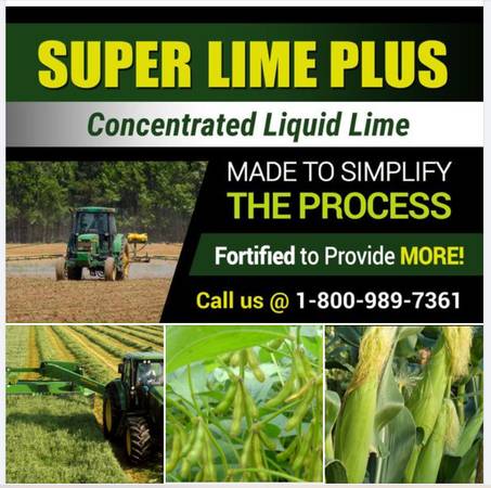 Super Lime Plus… Derived from Ag Lime ..Costs less per acre!!