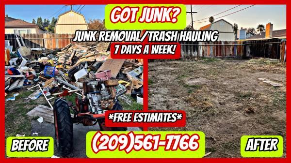 ??????JUNK REMOVAL/TRASH HAULING TREE TRIMMING 7 DAYS A WEEK????