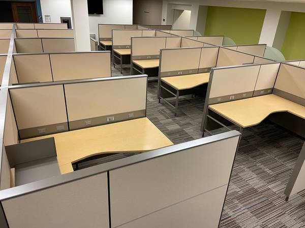 OFFICE FURNITURE SALE**NICE PRE- OWNED HERMAN MILLER CUBICLES * DESKS