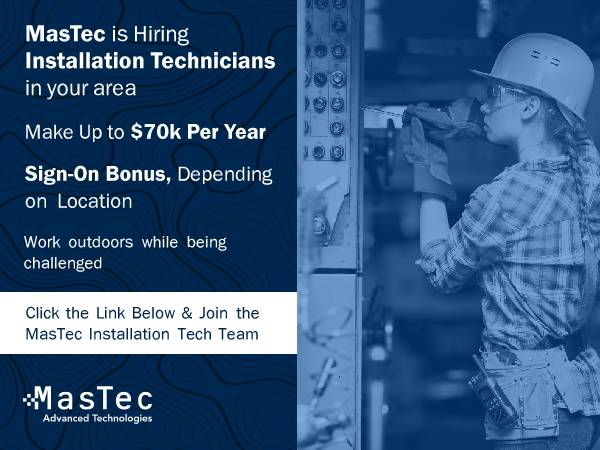 Get up to $70k Per Year & $1k Sign-on Bonus as an Installation Tech