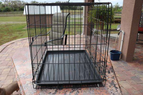 Dog Kennel Crate – Small Wire Cage – 24″ x 16″ – 19″ Tall – $20