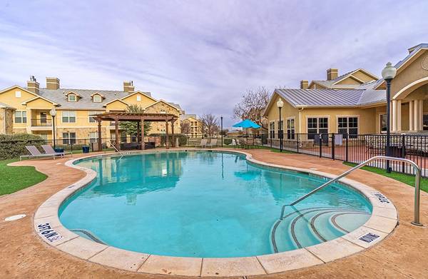 Walk-in closets, Hardwood plank flooring, Resort-style pool