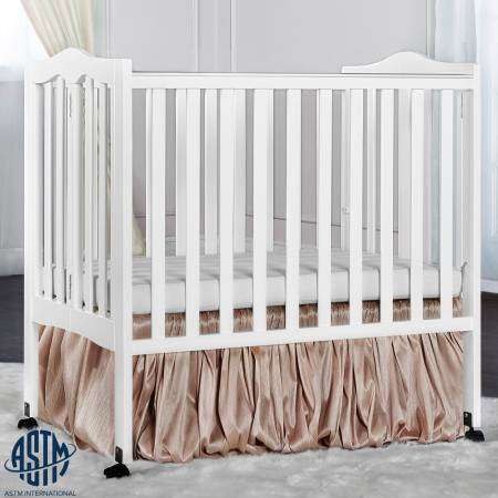 2 -in-1 Convertible Baby Crib, Gray