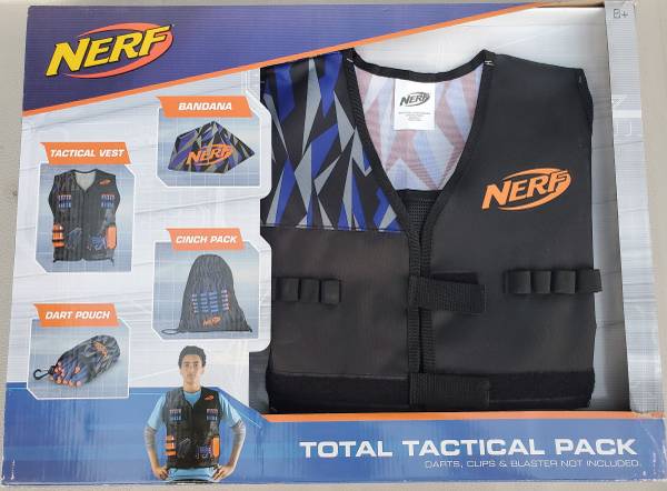 NERF Total Tactical Pack Vest Bandana Dart Pouch Cinch Pack NEW In Box