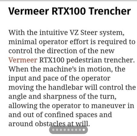 Vermeer Trencher RTX100