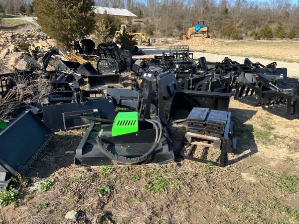 Skid steer attachments, 100’s for bobcat kubota takeuchi CAT